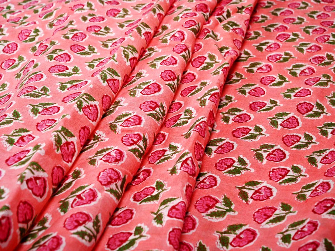 green leaf print fabric
