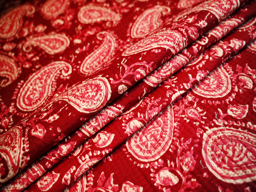 Indian Block Print Cotton Quilting Fabric by the Yard – Upholstery Fabrics fr sewing
