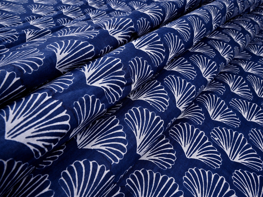 hand block printed cotton fabric