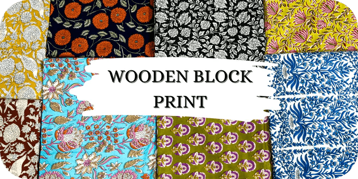 Hand Block printing on various vibrant fabric patterns showcasing cultural significance.