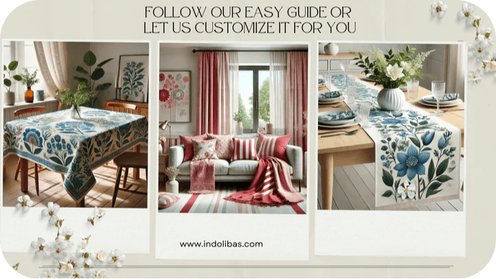Easy and Affordable DIY home decor ideas showcased with colorful table fabrics and elegant setups.