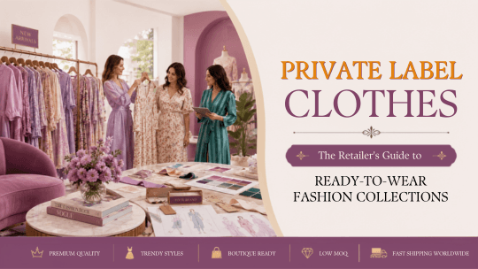 Private label clothes manufacturing process for fashion retailers