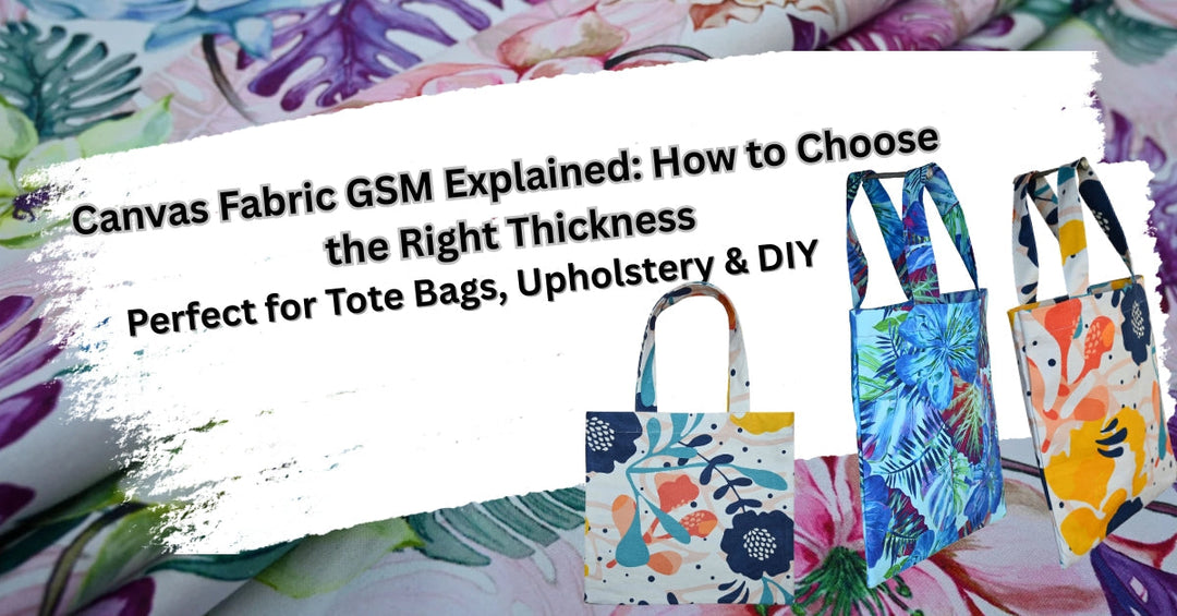 Canvas Fabric by the Yard colorful printed fabric with tote bags