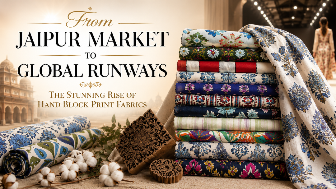 From Jaipur Market to Global Runways The Stunning Rise of Hand Block Print Fabrics