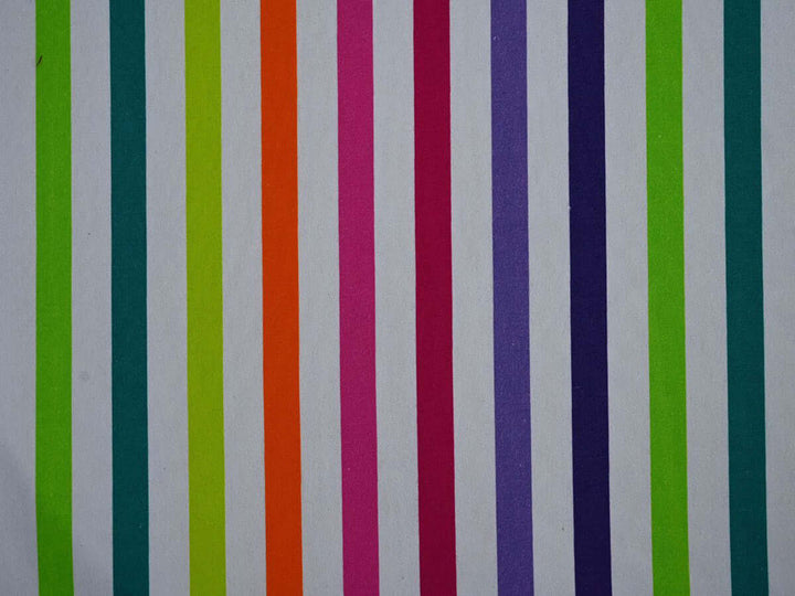 colorful stripe print cotton canvas fabric by the yard - striped cotton canvas upholstery fabric