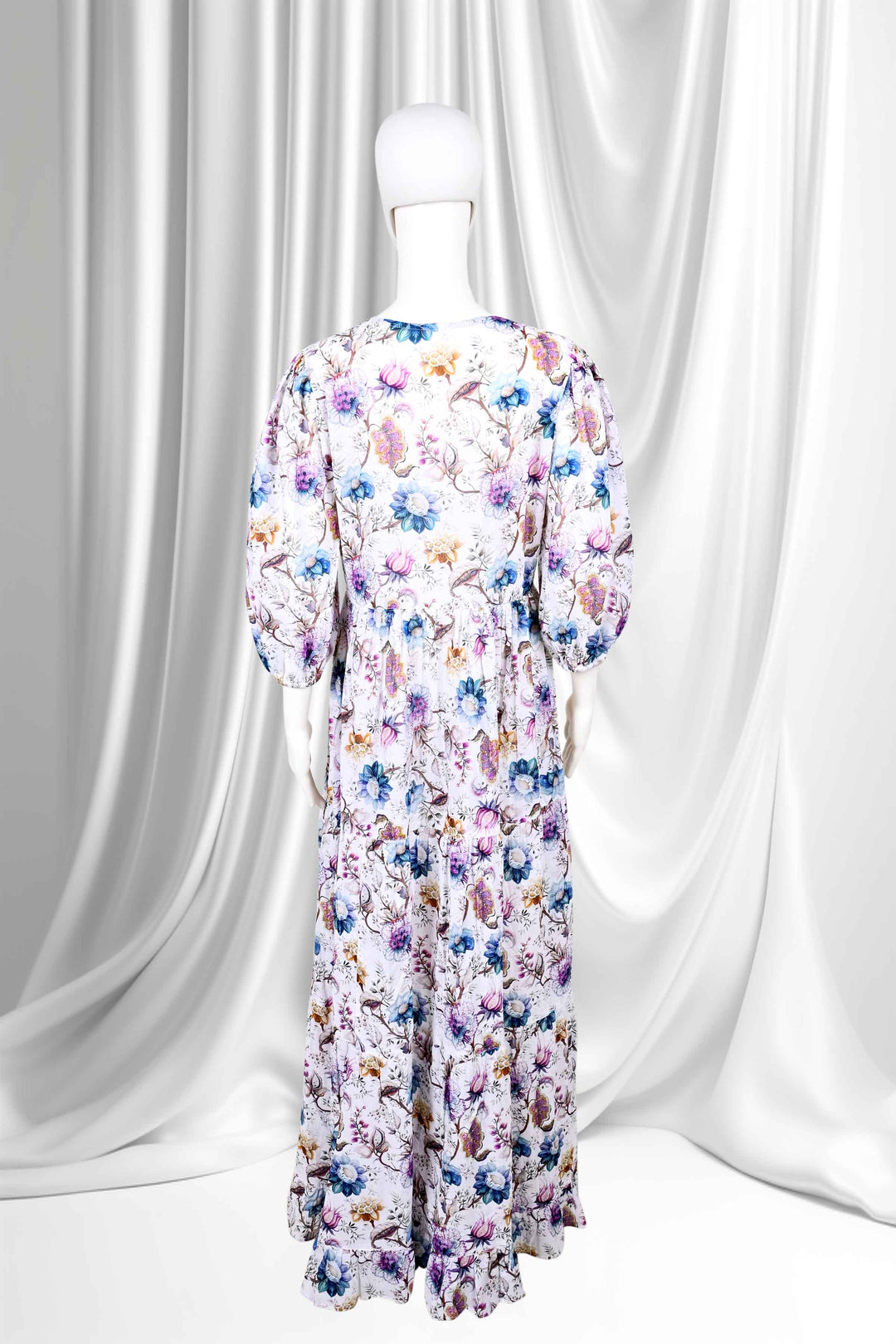 floral print cotton maxi dress