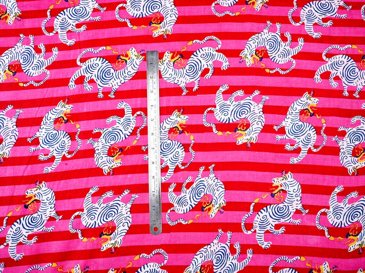 dragon print cotton fabrics