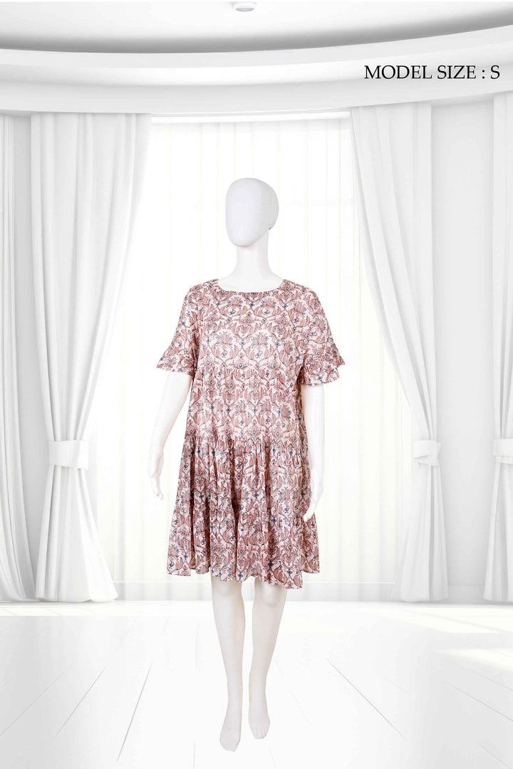 floral short cotton dresses online india