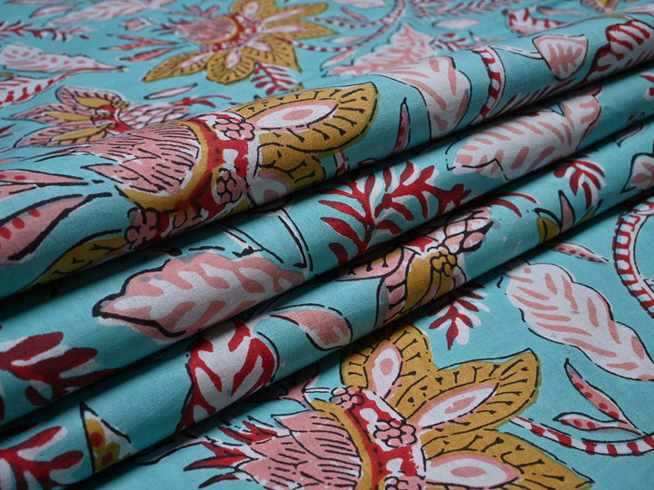 indian cotton fabric by the yard