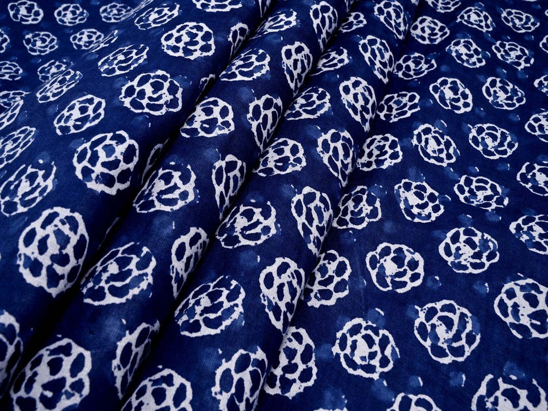 indian bagru print cotton fabric