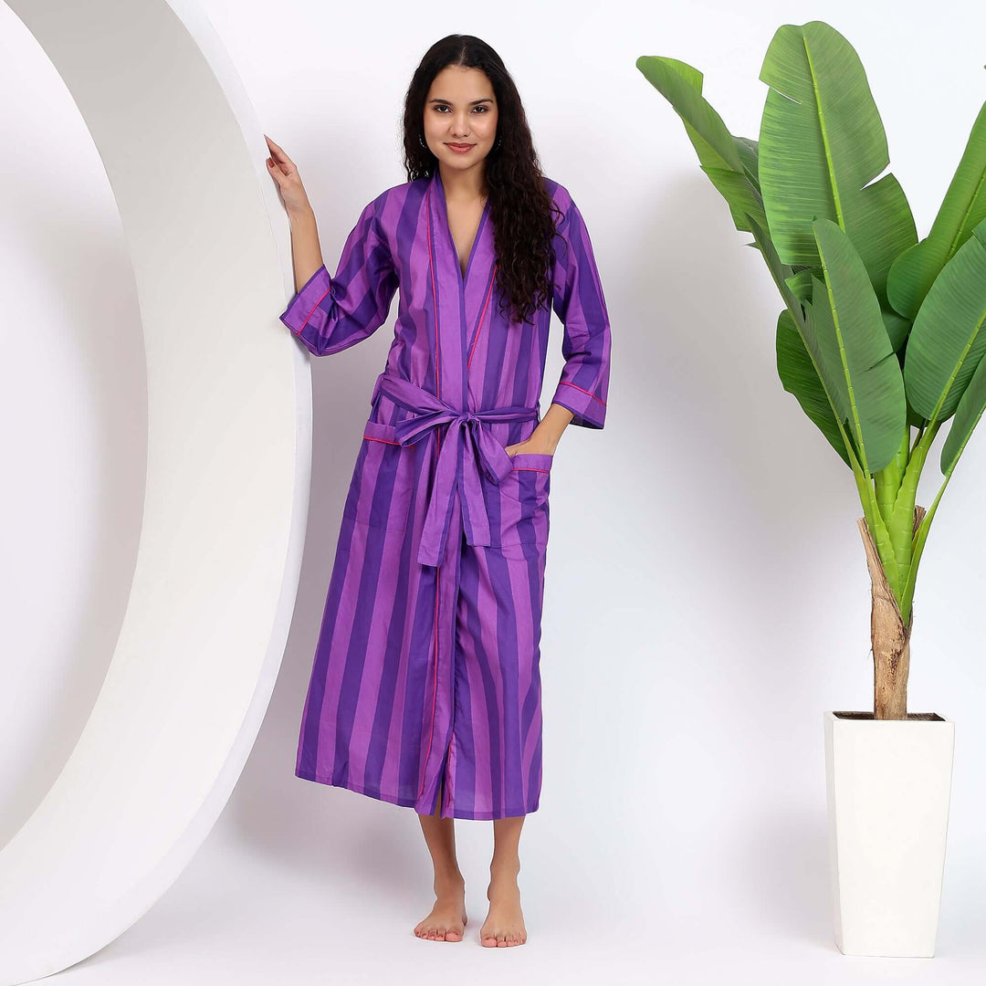 purple cotton dressing gown Amazon.com: Undercover Ladies Towelling Robe LN566 Purple 8-10 : Clothing, Shoes & Jewelry