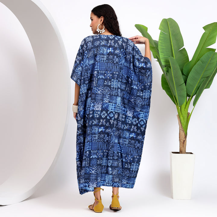 patchwork printed kaftans