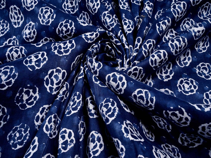 blue batik fabric by the yard