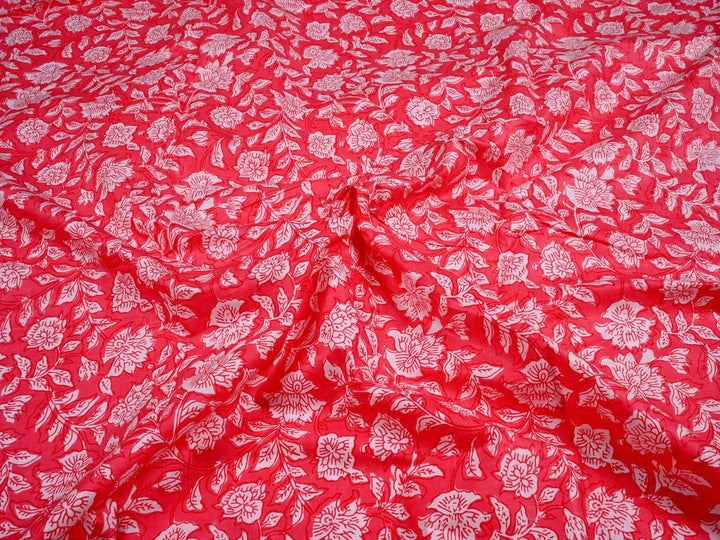 red printed cotton fabrics