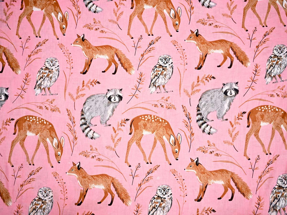 cute deer fabric cotton prints