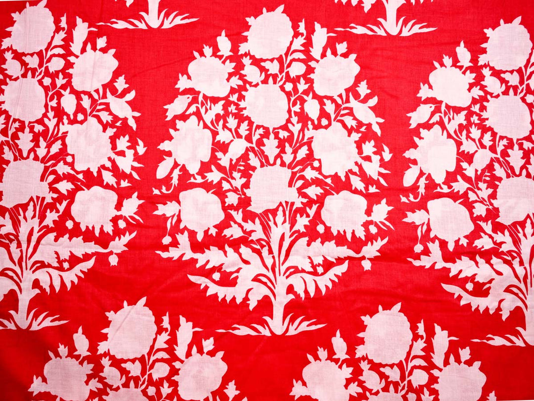 red boho chic textiles
