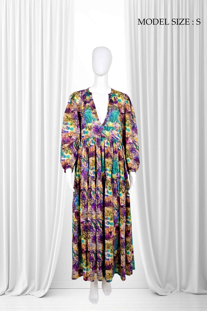 floral prints long maxi dresses