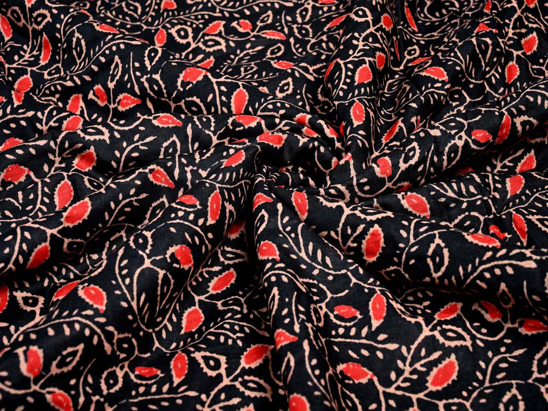 pretty cool red print fabric