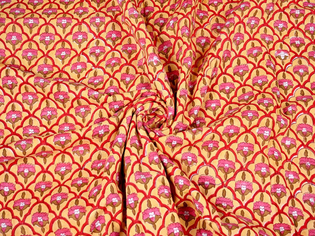 floral red and pink fabric patterns