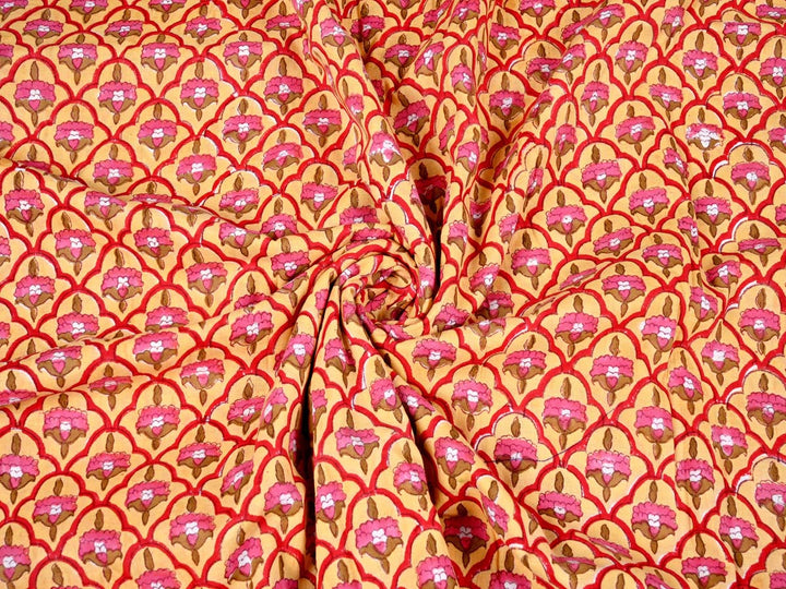 floral red and pink fabric patterns