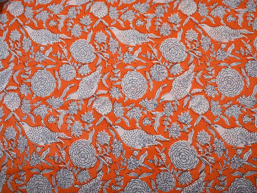 fabric with flowers pattern