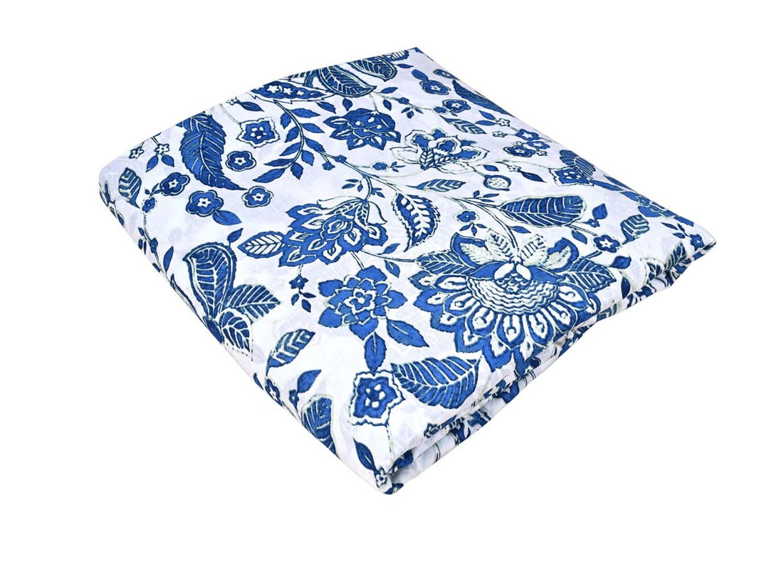 floral blue printed cotton clothes