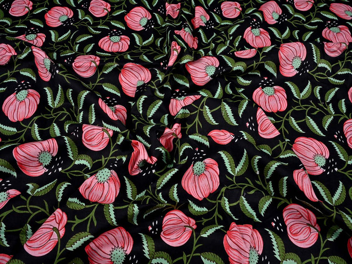 printed cotton clothes fabric