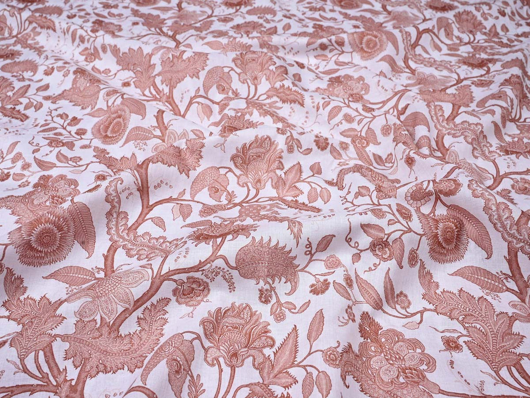 vine floral cotton fabric