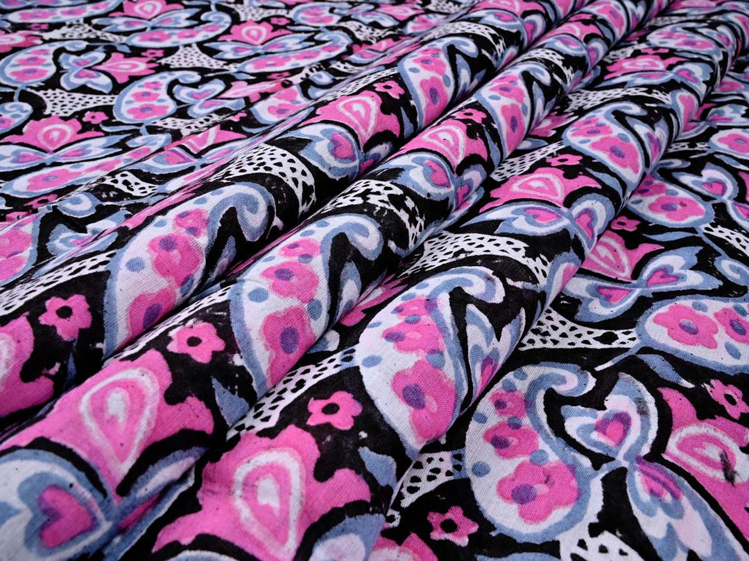 Printed Cotton with Paisley Textile