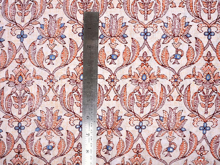 cotton fabric kalamkari design