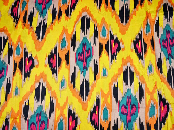 Ikat Weave Cotton Fabric