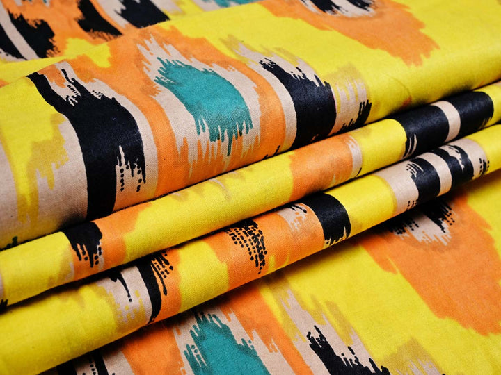 Ikat Home Decor yellow fabric