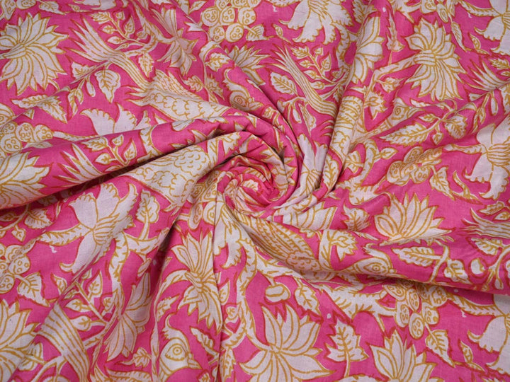 hand block printed cotton fabrics