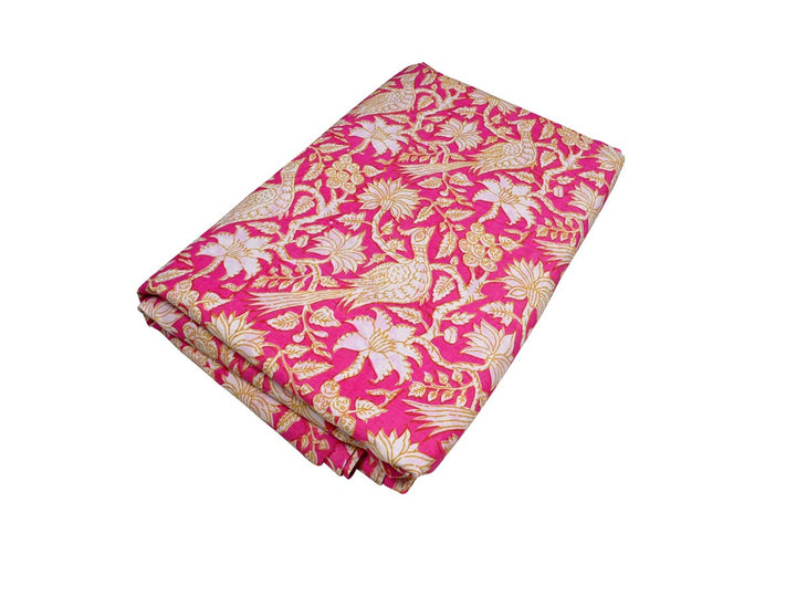 pink cotton blend fabric textiles