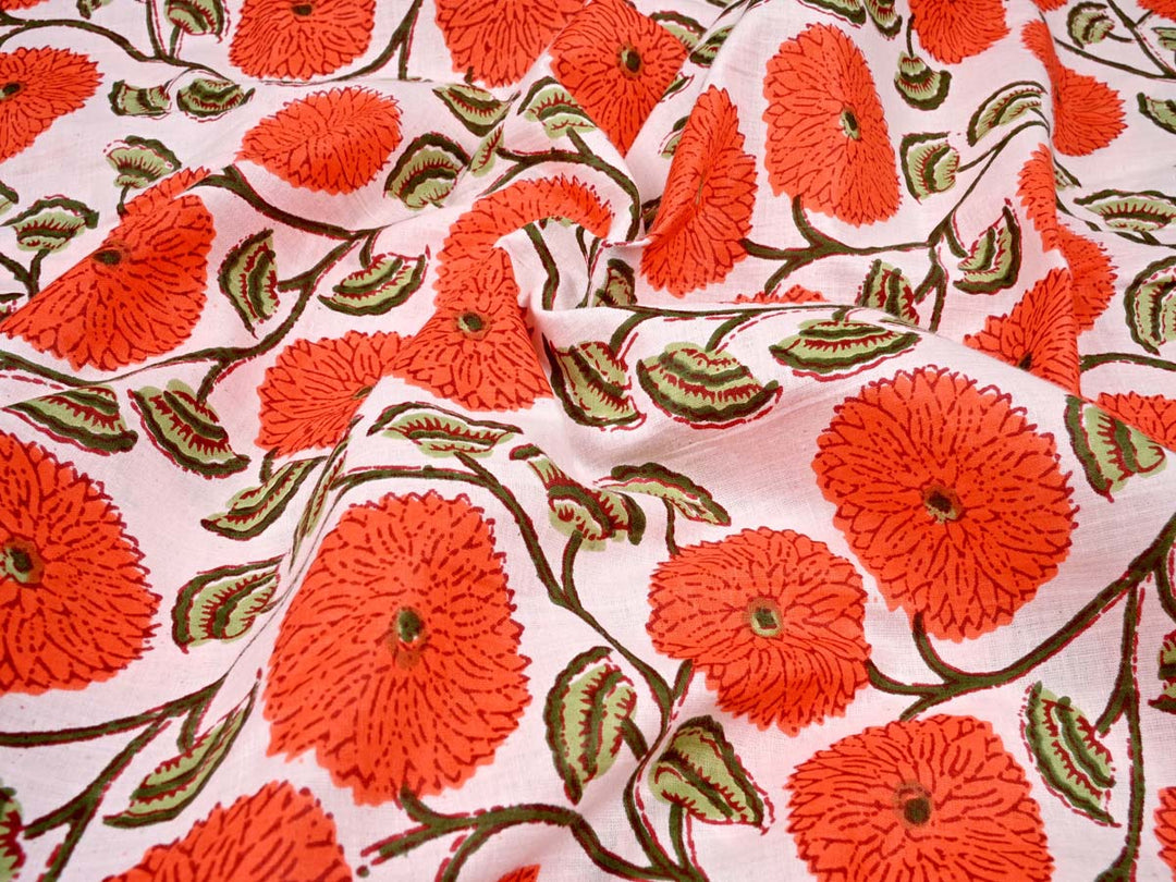 block print upholstery fabric