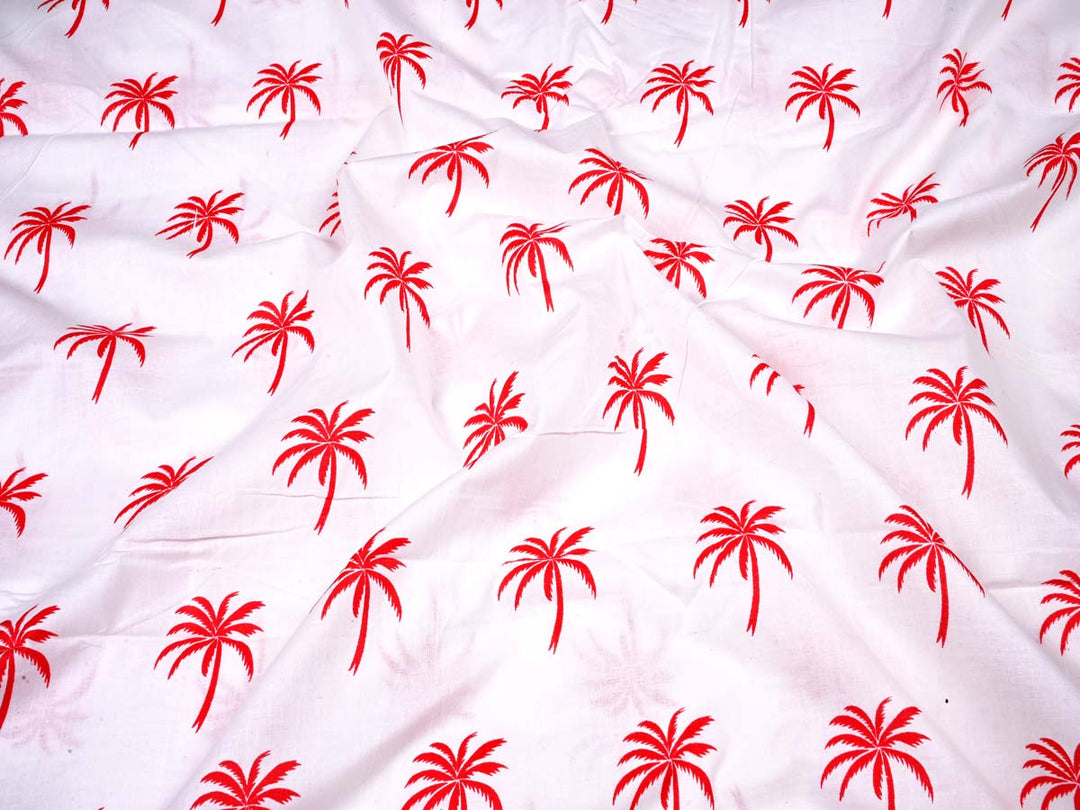 red printed fabric for dress