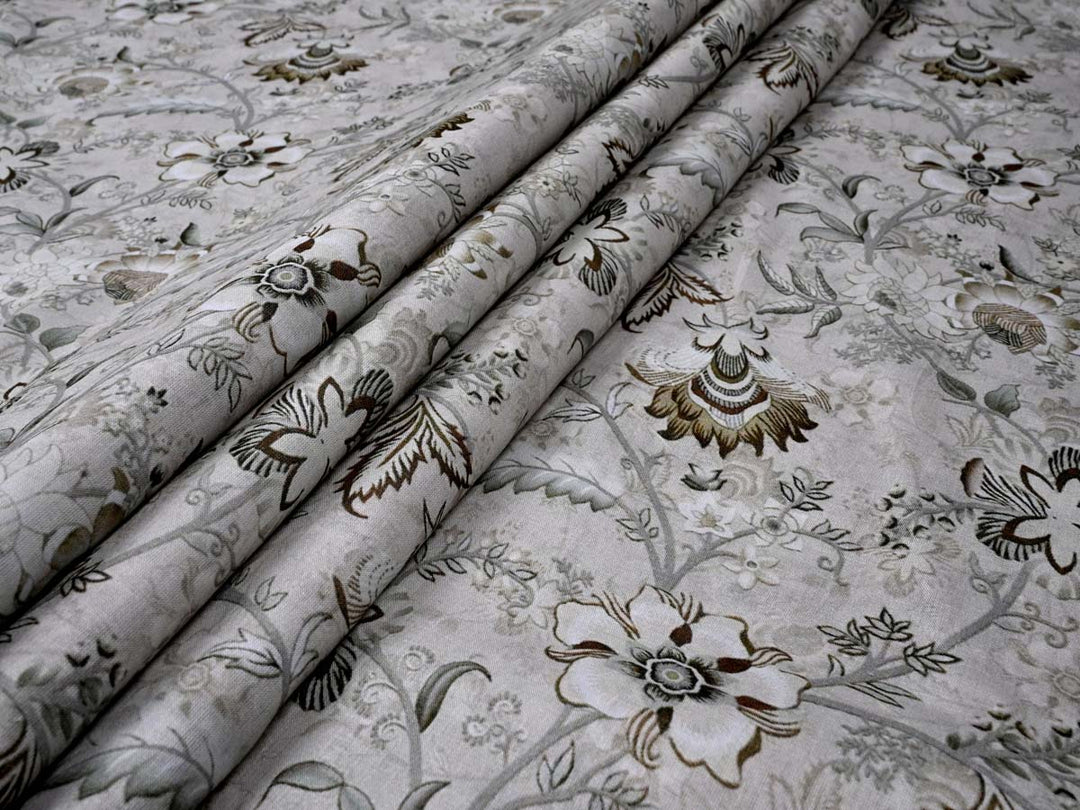 cotton gray fabric for home decor