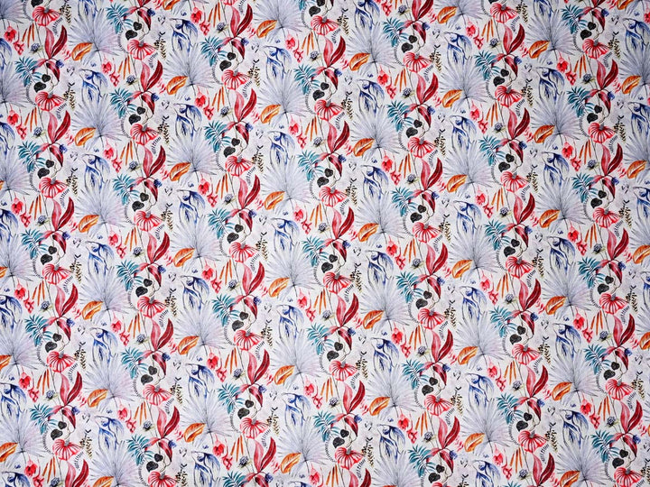 floral boho chic cotton fabric