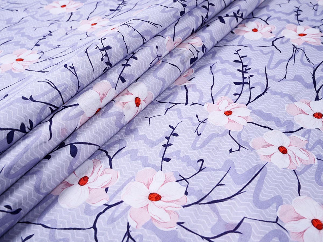 vibrant floral print fabric cotton