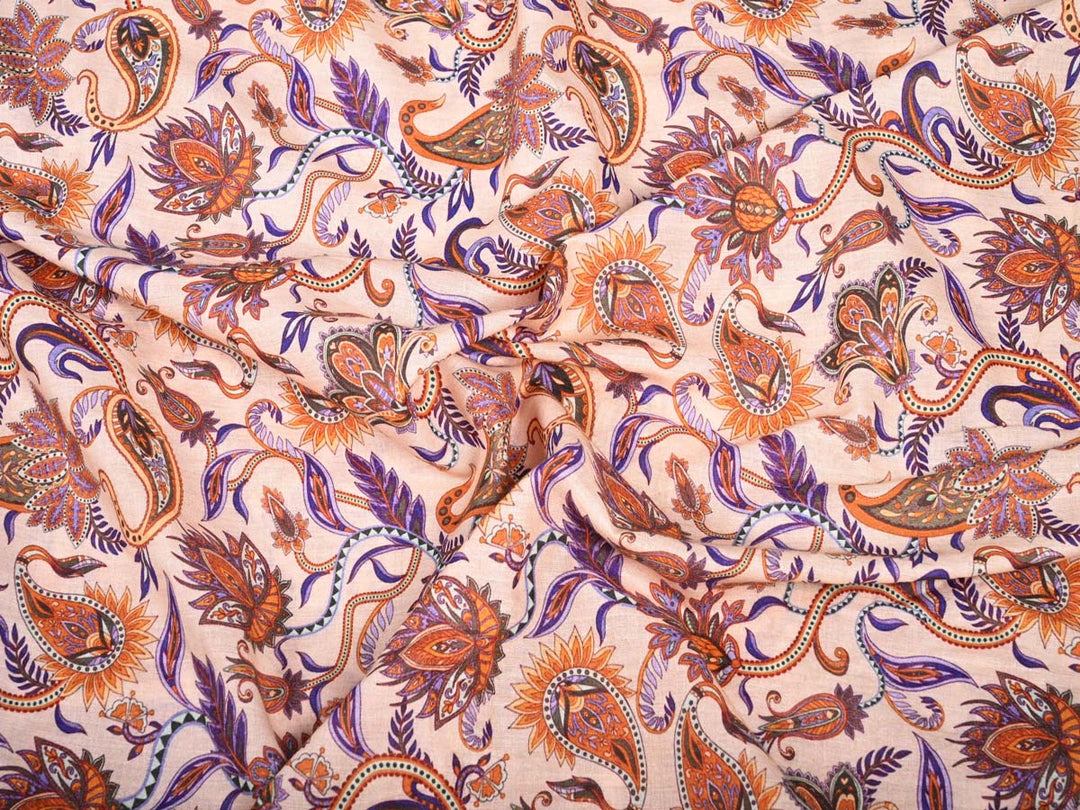 indian paisley printed fabric