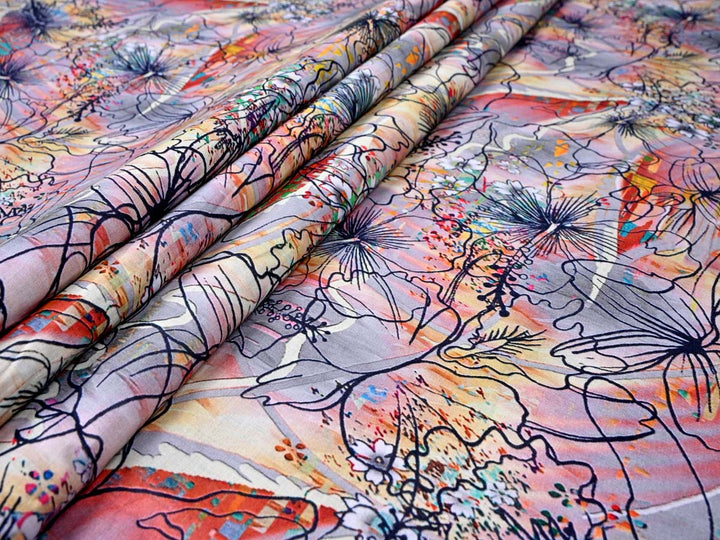 watercolor abstract fabric pattern