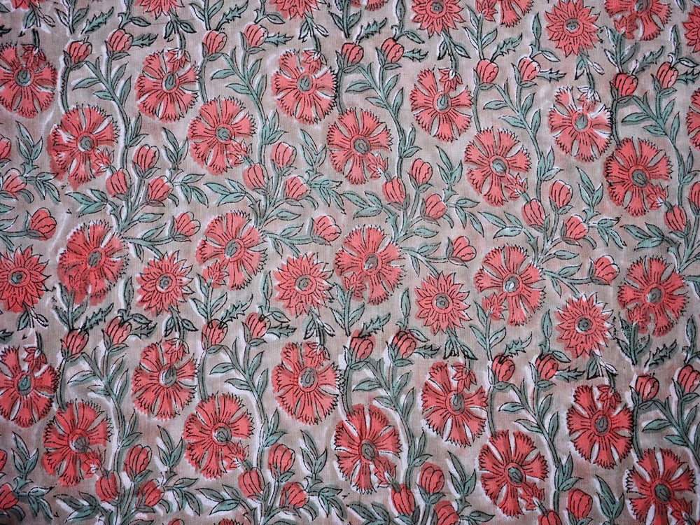 floral dressmaking fabric