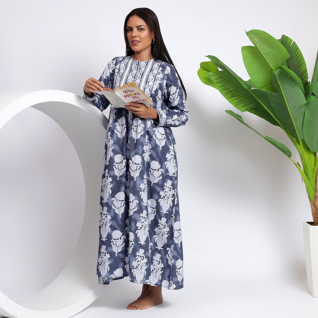 Cotton Midi Dresses with Sleeves