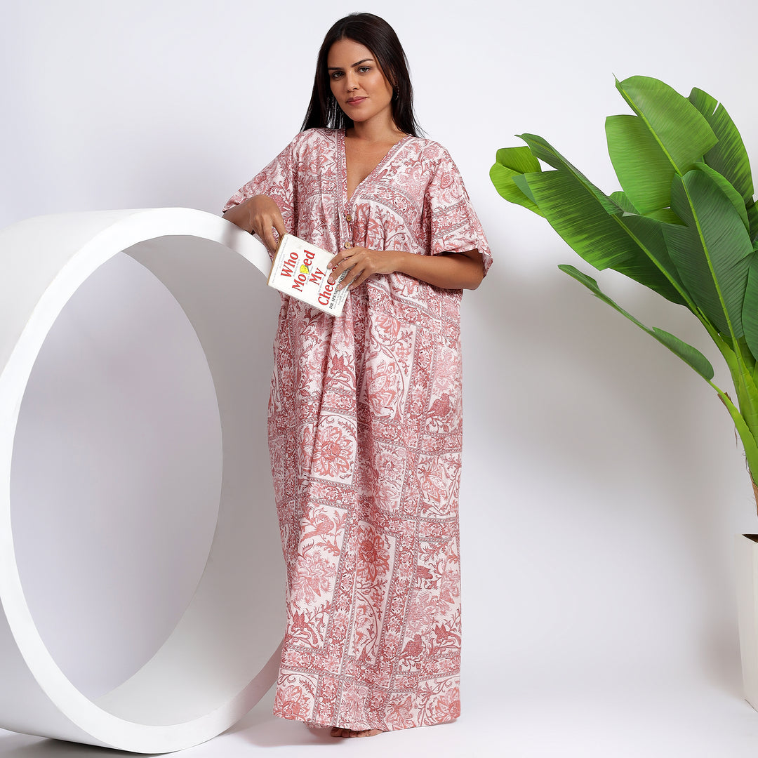 Cotton Maxi Nightwear Dress for Women