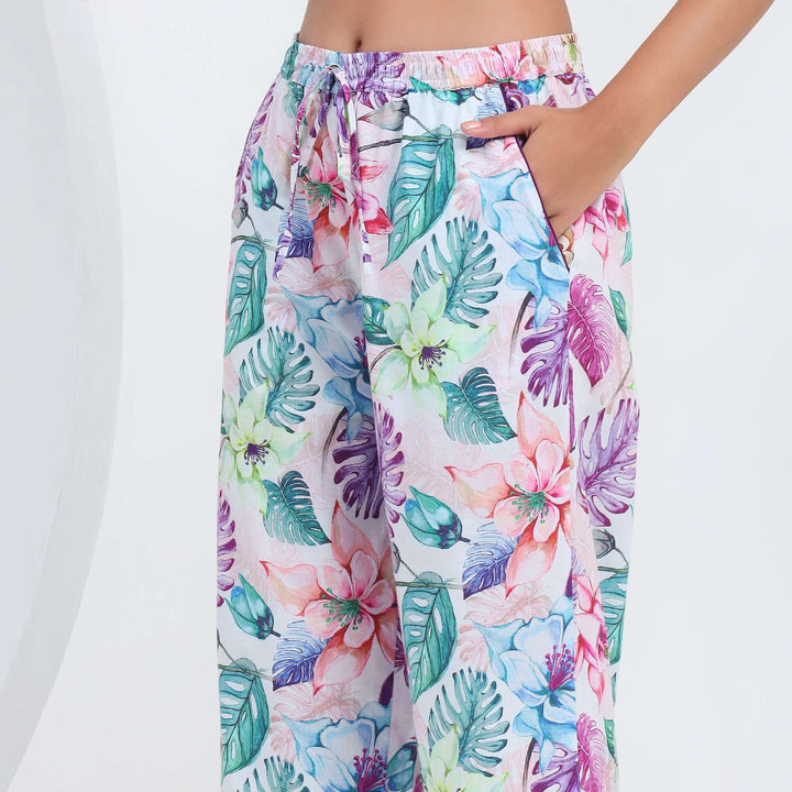 Tropical pajamas family matching sets indian pjs pattern sleepwear