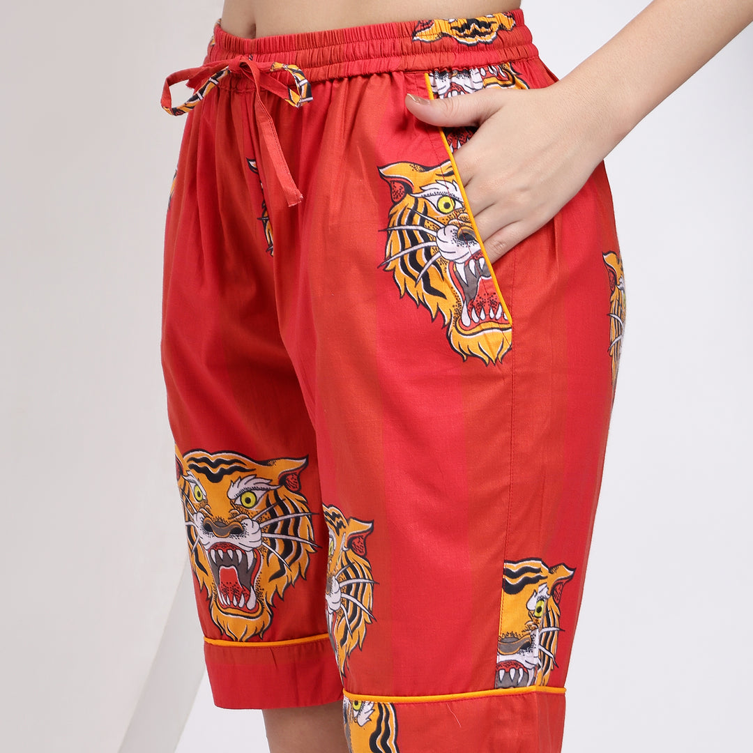 sleepwear shorts with pockets