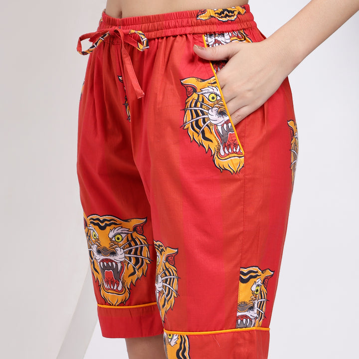 sleepwear shorts with pockets