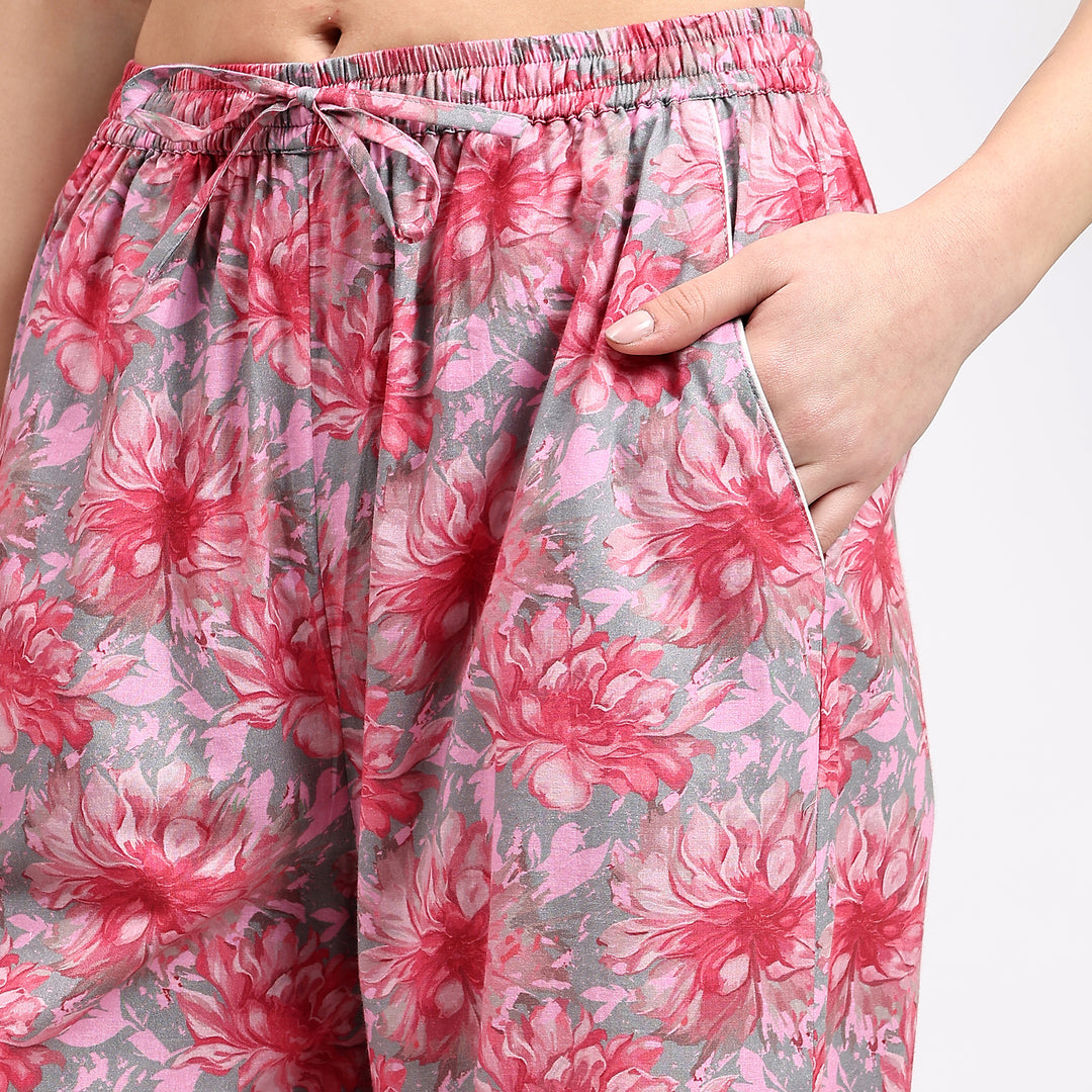 Matching pajama set & PJs – block print cotton pajamas for women