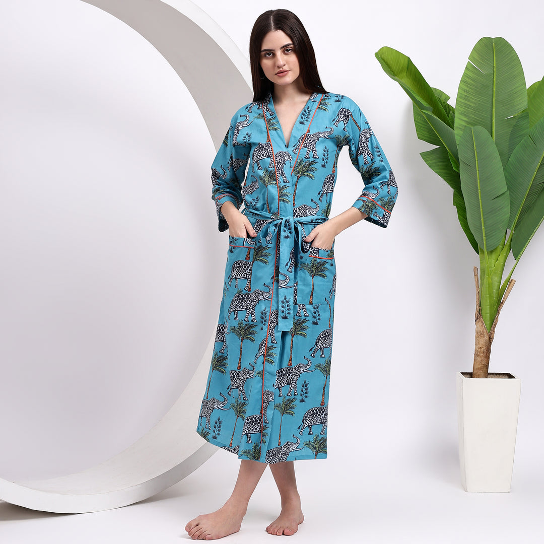 cotton bathrobes for women