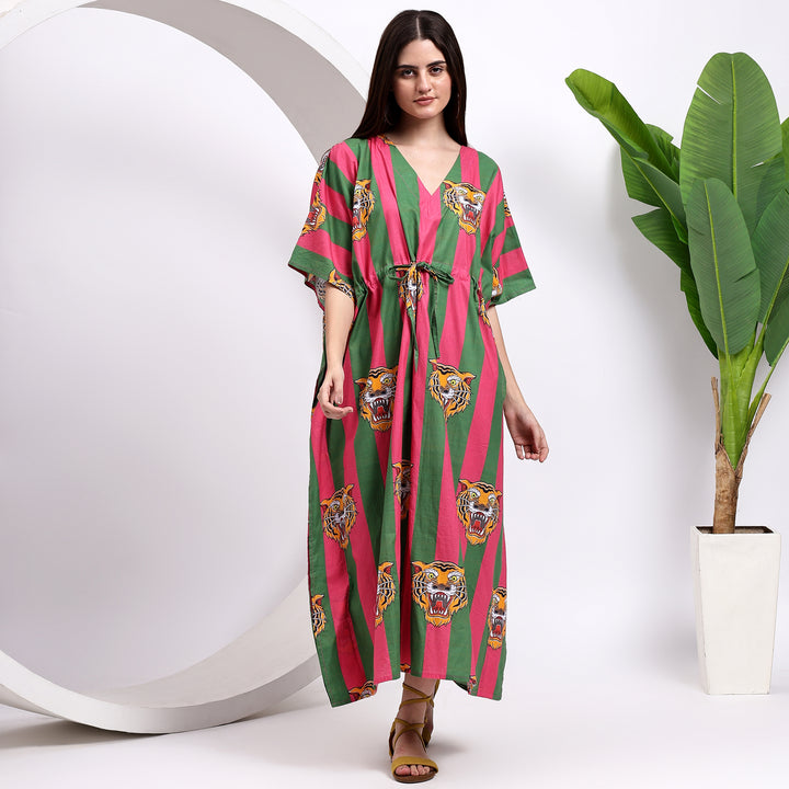 Full-length kaftan dress